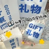 Ins-style gift bags, creative text gift bags, kraft paper packaging paper bags, simple clothing square hand-held paper bags details Picture